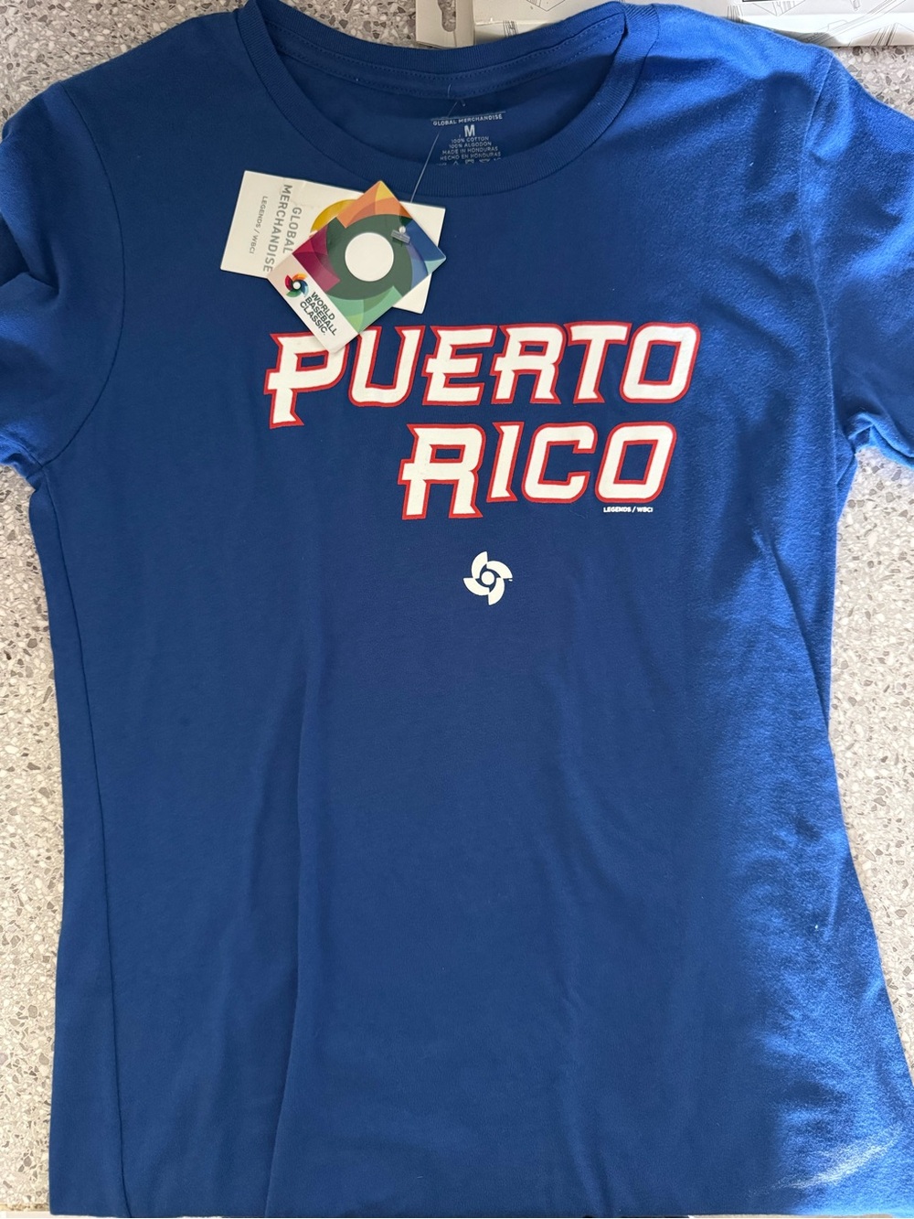 Women’s Puerto Rico Blue Tee, NWT